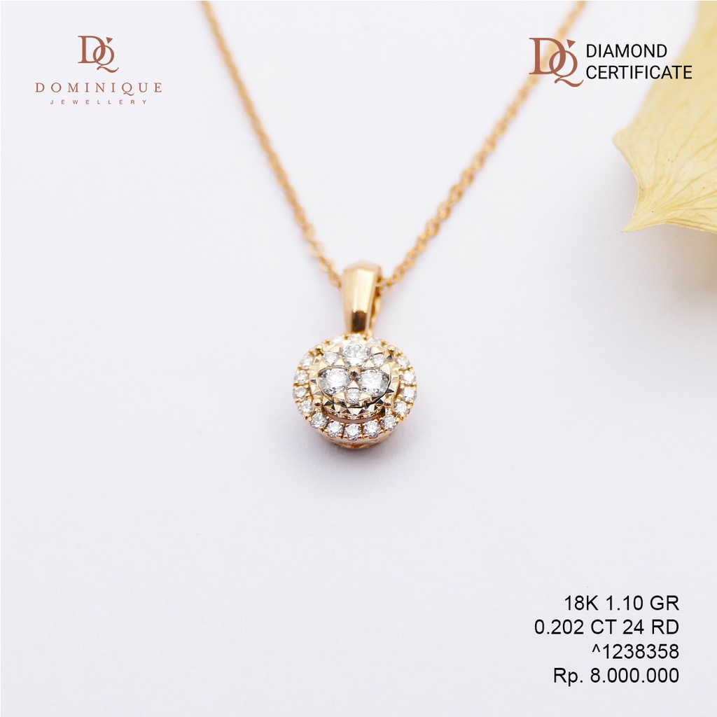 Liontin Berlian Emas Dominique Jewellery 1238358