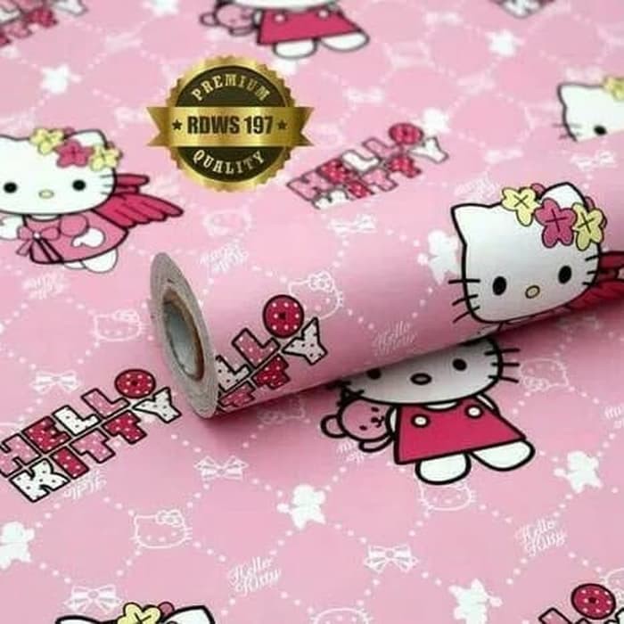 Wallpaper Dinding Hello kitty / Sticker dinding Hello kitty
