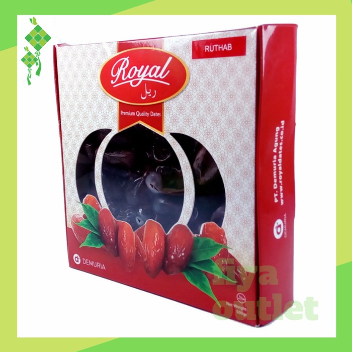 

Kurma Royal Ruthab Hitam daging tebal kemasan premium 500 gram