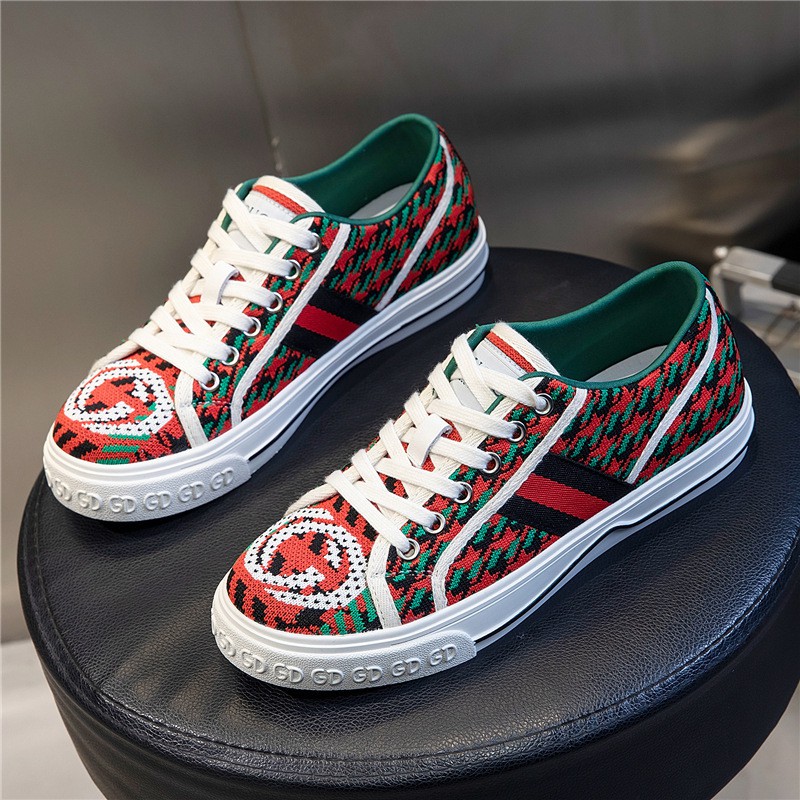 Sepatu Sneakers Tali Import Kasual luxury GG Knitted Sneakers 2228