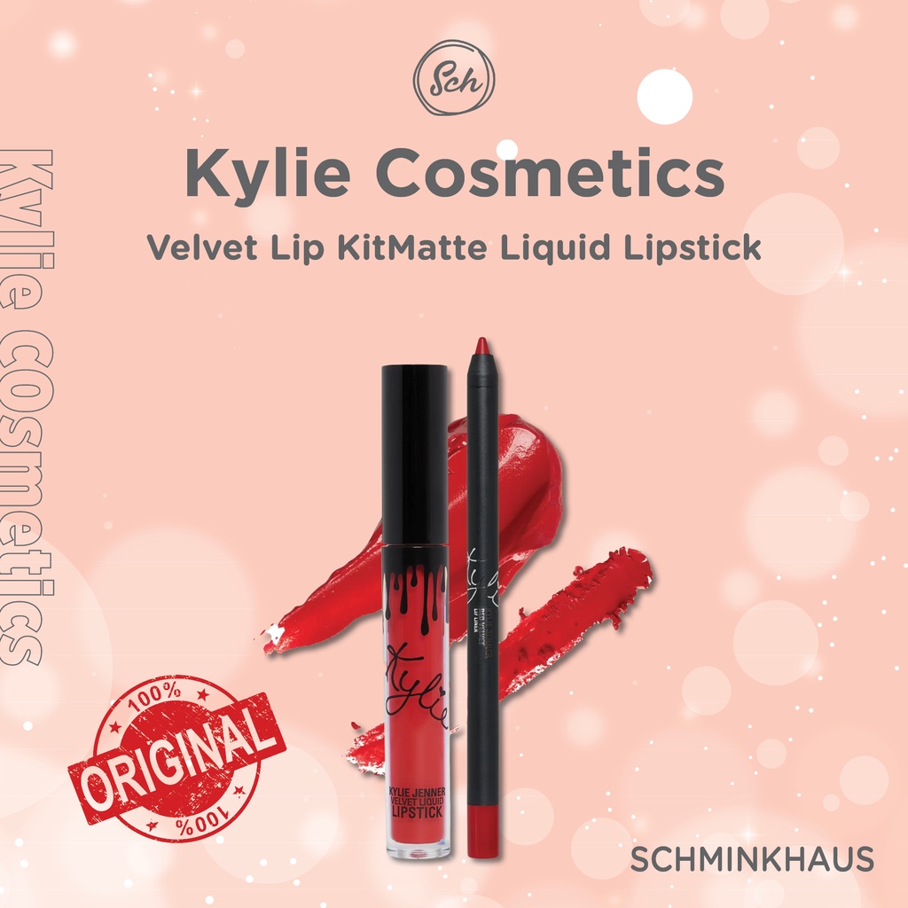 KYLIE Matte Lip Kit / Velvet Lip Kit/Liquid Lipstick ( Strawberry Cream