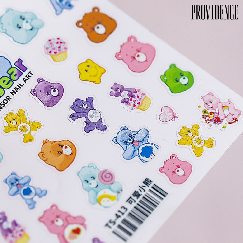 Providence Nail Embossed Decals Bear Shape 5D Effect Ultra Thin Japanese 5D Thin Tough Nail Stickers for Women