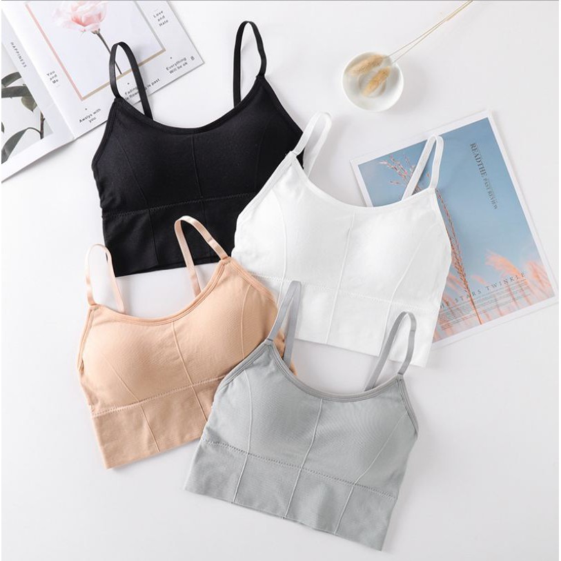 HUES.ID Bra Wanita Model One-Piece Bra Bralette Push Up Bahan Tipis dan Bergaya Korea 1038