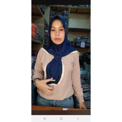 Jilbab oval renda gesper casandra ori DOi