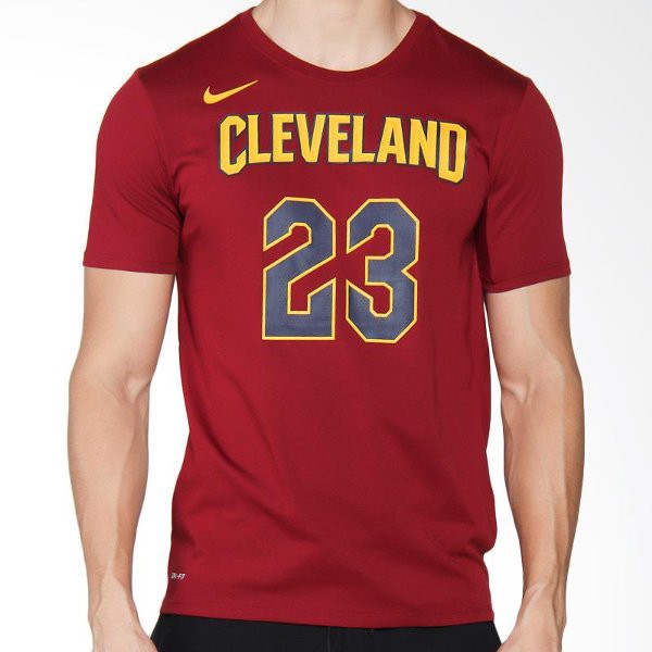 NIKE Men Basketball LeBron James As Cleveland Cavaliers Dry Tee Essentials Nn T-shirt Olahraga Pria