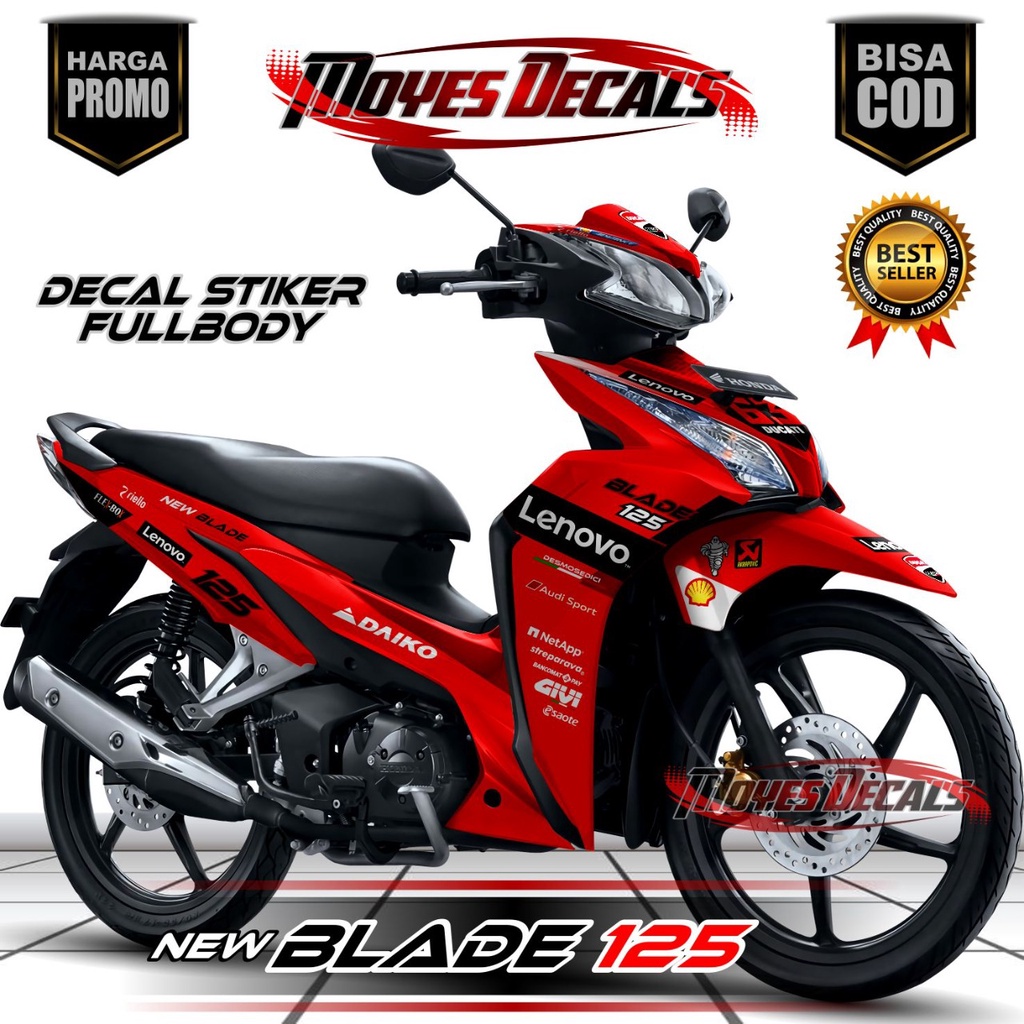 Stiker Fullbody Motor Blade 125 modifikasi Stiker Fullbody Motor Blade 125 New Bisa COD Stiker Motor