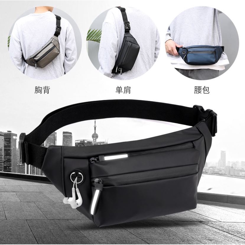 Tas Selempang Waistbag Tas Slempang Waist Bag Waisbag Waitsbag Weistbag Weisbag Pria Waterproof 2685
