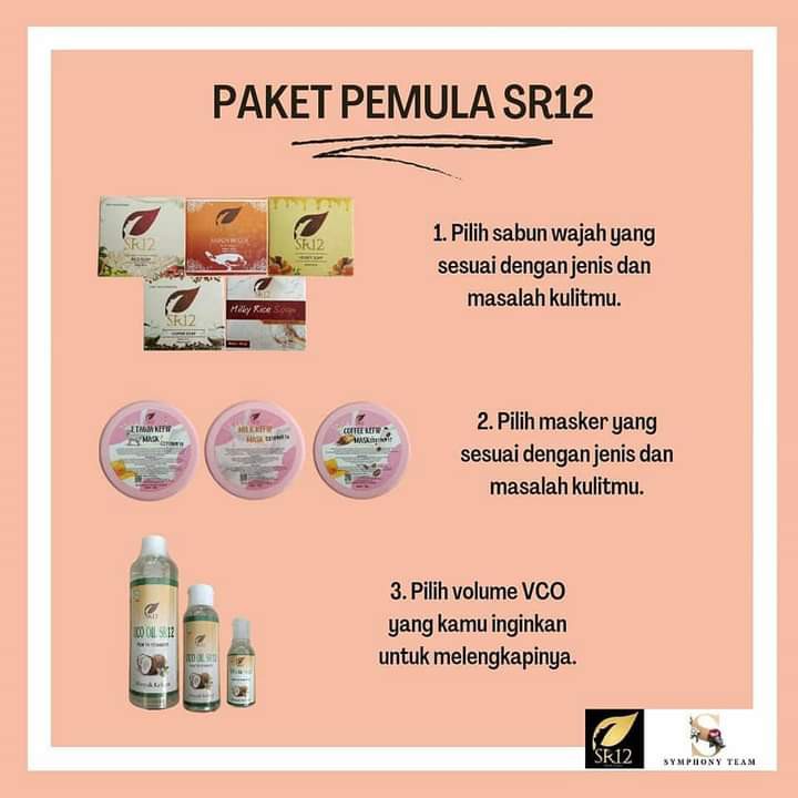 PAKET PEMULA SR12 SKINCARE / PAKET WAJAH GLOWING