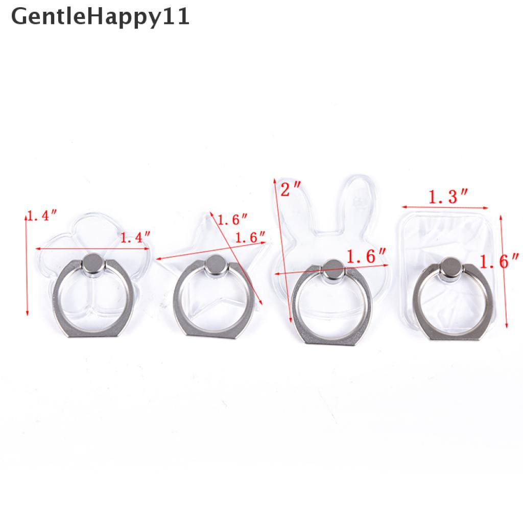 Gentlehappy Ring Stand Holder Hp Universal Transparan Bisa Berputar 360 °