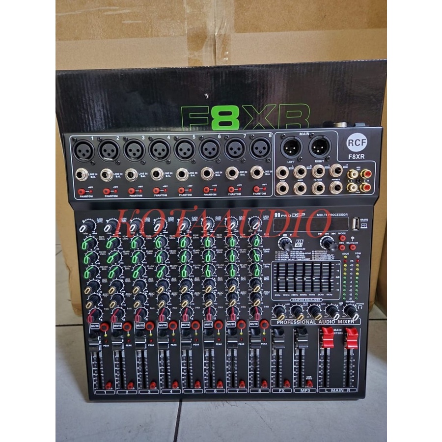 Mixer Audio RCF F8XR / F 8 XR 8CH / F8 XR Soundcard Effect Reverb