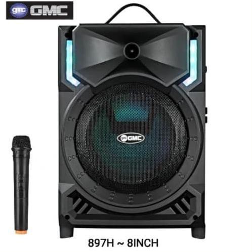 Speaker GMC 897H Bluetooth Portable 8 inch Karaoke Pairing