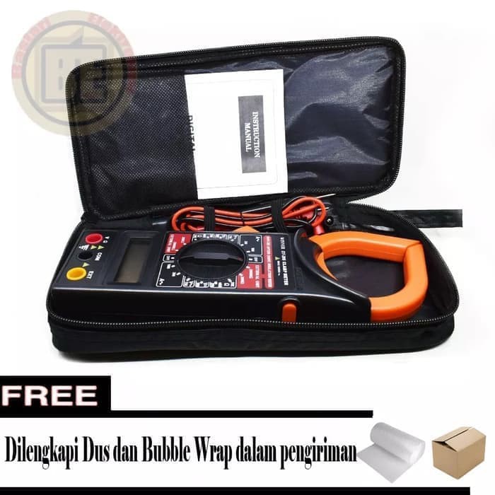 Taffware Digital Clamp Multimeter Tang Ampere DT266 Black