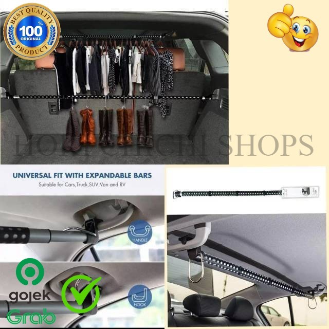 Gantungan Baju Mobil Telescopic Hanger Hook Baju Di Mobil ORIGINAL CC