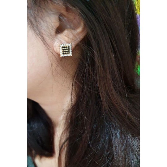 Anting Silver925 Perak Mata Kilau anting Lapis silver perak platgold Anti Karat anti alergi premium Quality S01