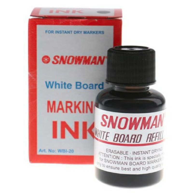 

Isi tinta spidol snowman white board/isi ulang spidol refil