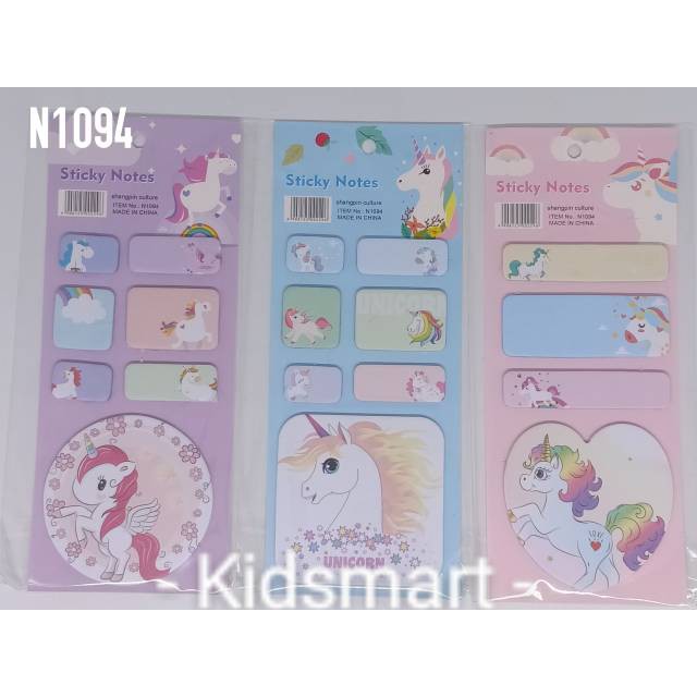 

Sticky note unicorn LoL/memo/pembatas buku