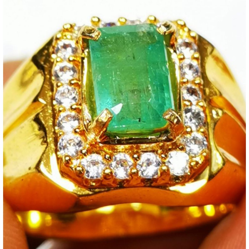 Batu permata natural zamrud colombia minor