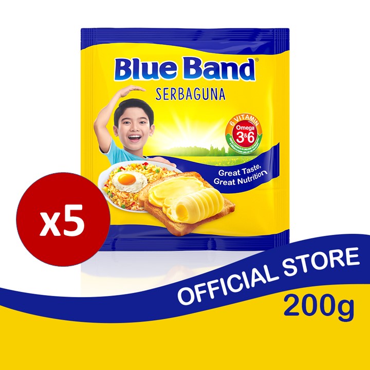 Blue Band Margarin Serbaguna 200 gr x 5 pcs