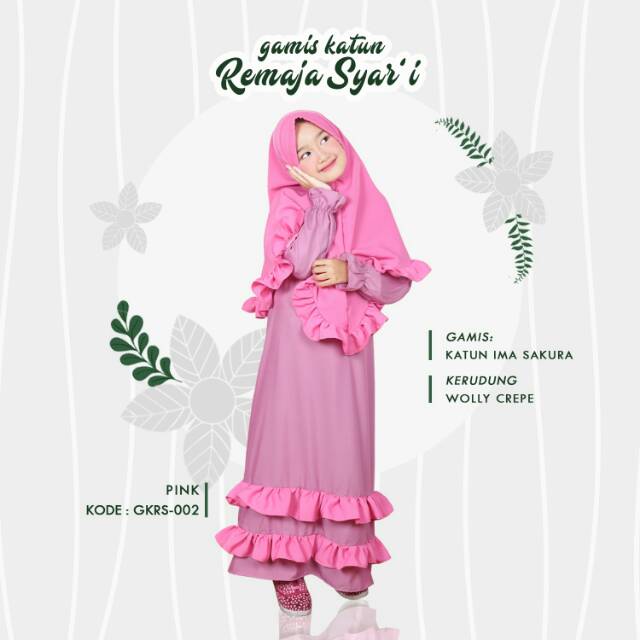 Gamis Katun Remaja Syari