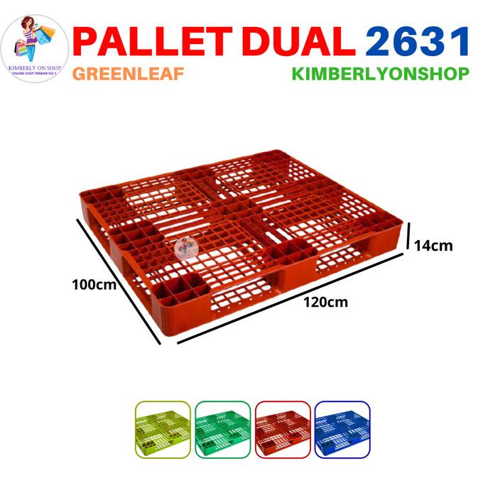 

Pallet Plastik Gudang Dual Industri 2631 Green Leaf