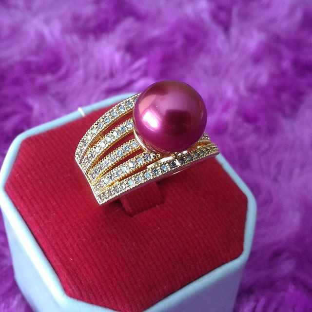 Cincin Rhodium Mutiara Lombok