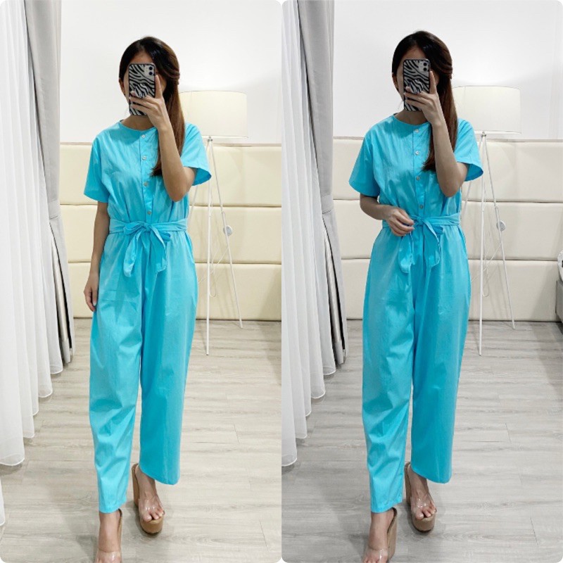 jumpsuit panjang casual wanita / ( K12990 )