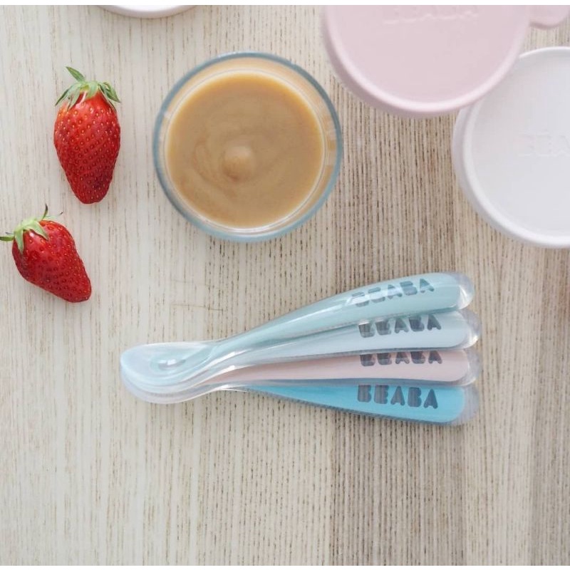 Beaba 2nd Age Silicone Spoon - Sendok Makan Bayi