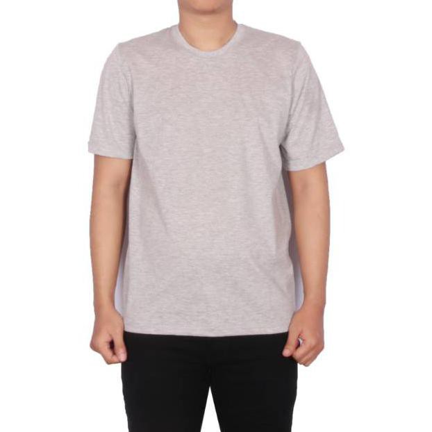 KAOS POLOS BAHAN COTTON COMBET 30S PRIA WANITA ABU MISTY WAME POLOS BAPAK ANAK JEANS LEVIS