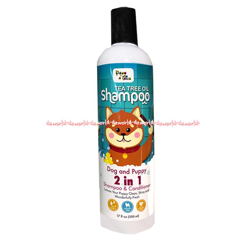 Paws n Tails 500ml Lavender Coconut Tea Trea Oatmeal Shampoo Conditioner Dog Puppy Hewan Anjing Paw and Tail