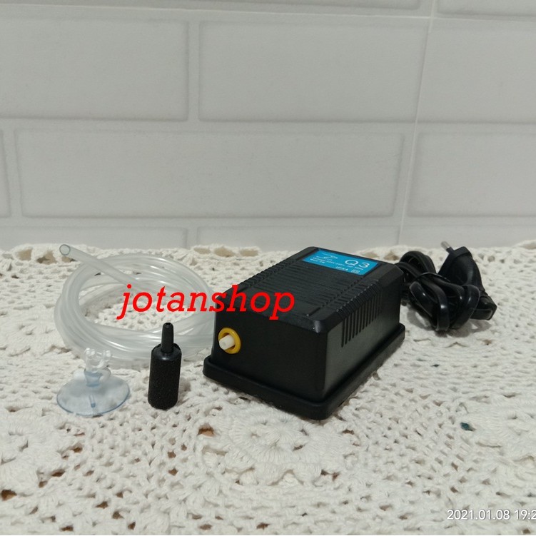 PAKET 1 lubang lobang mesin pompa aerator gelembung udara  airpump air pump aquarium