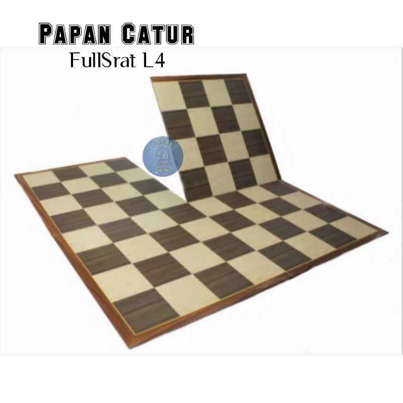 Papan Catur Lipat 4 Fullsrat Premium (Standar Internasional)
