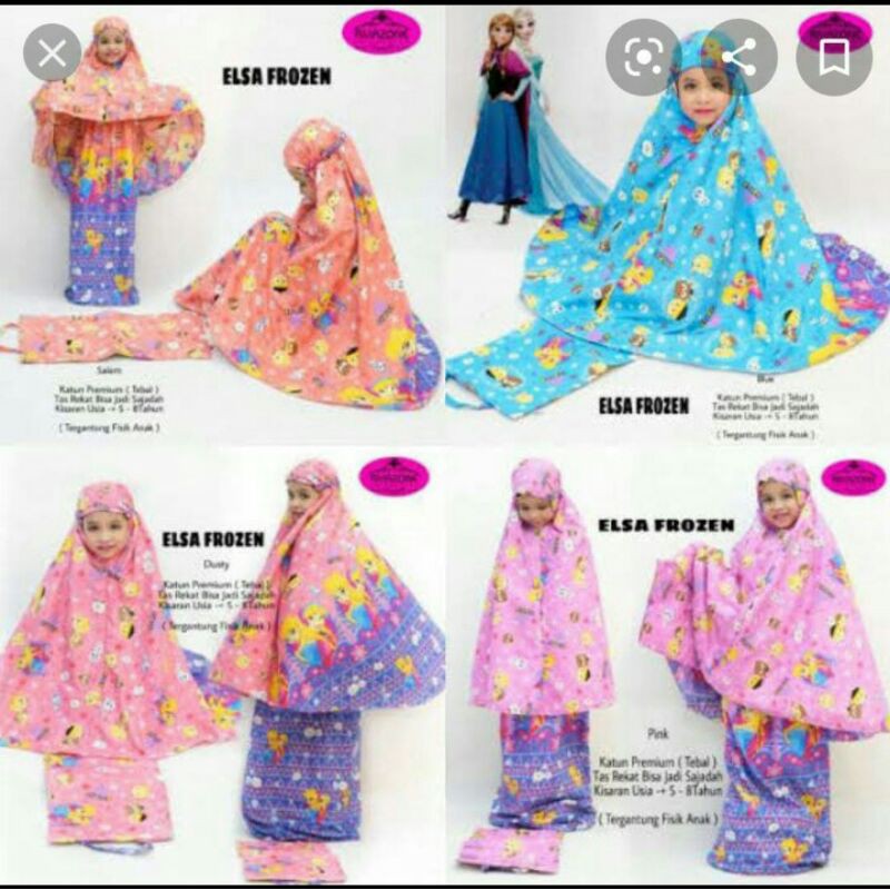MUKENA ANAK + SAJADAH / TAS