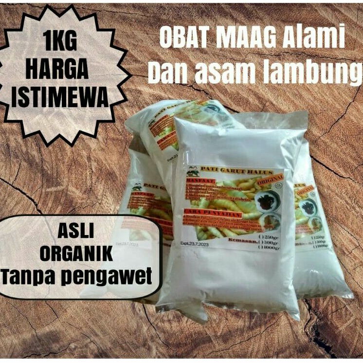 Tepung pati garut asli 1KG | tepung garut osli organik | herbal asam lambung | serba guna