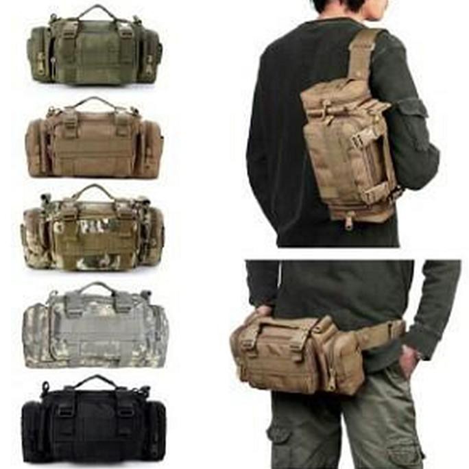 Sale Tas Tactical Army Selempang Pria Panjang Bulat Aksesoris Tas Sepeda Terbaru