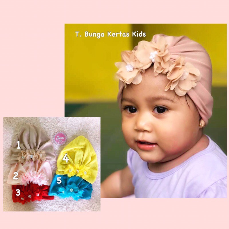 

Turban Bunga Kertas