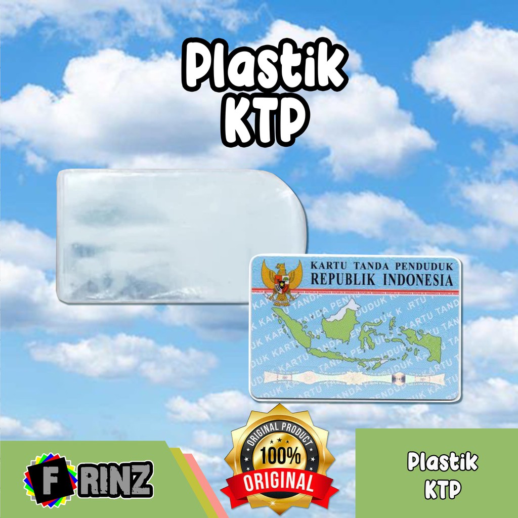 ATK ~ Plastik KTP / Pelindung Kartu Tanpa Pengenal E-KTP / Pelapis E - KTP