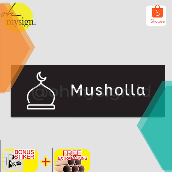 SIGN BOARD MUSHOLLA | SIGN AGE MUSHOLLA | SIGN MUSHOLLA Elegan