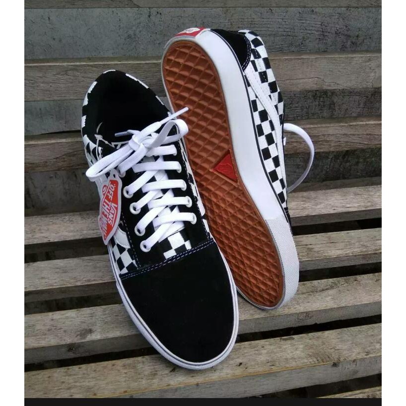 Sepatu Vans catur pria dan wanita sepatu sneakers grade ORI