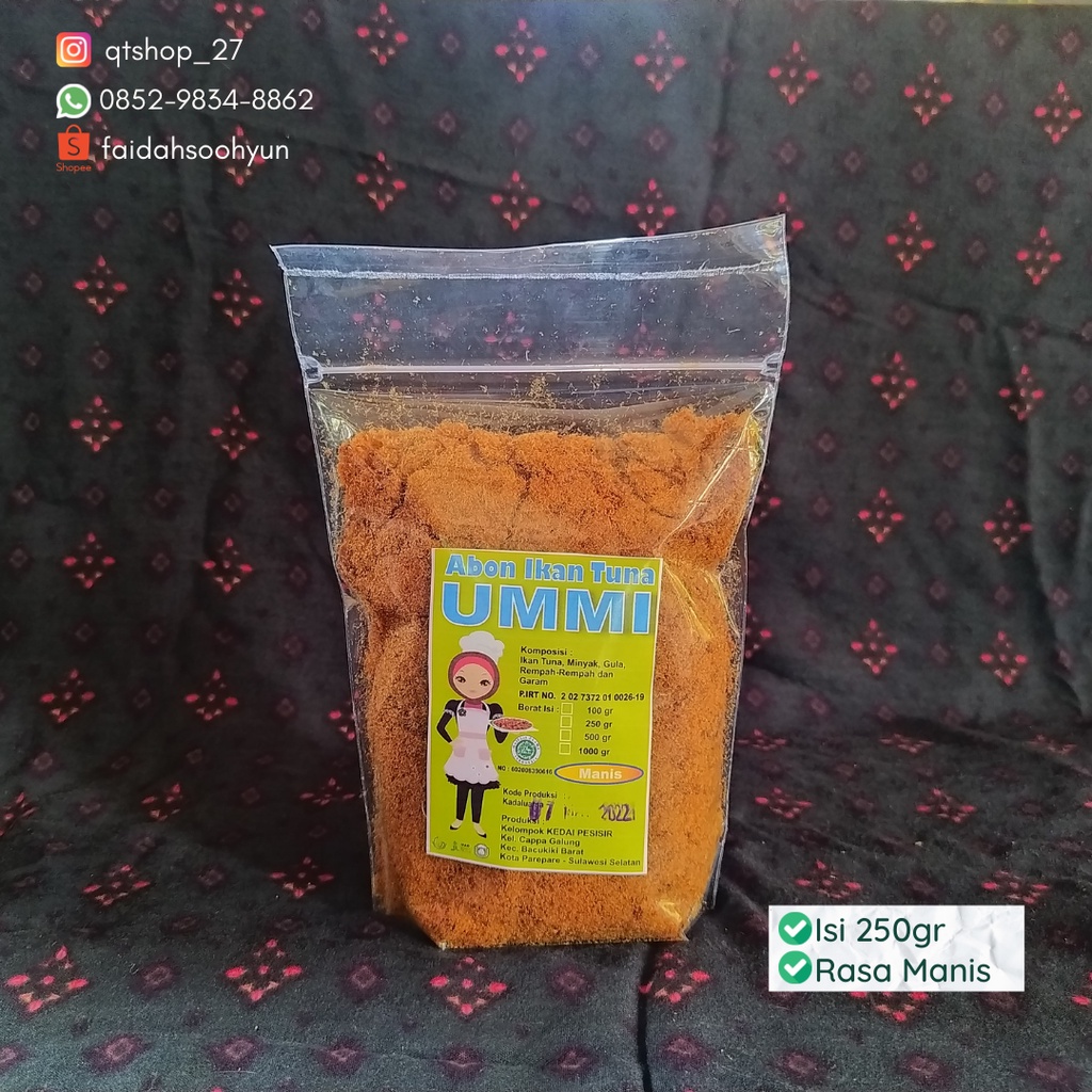 

Abon Ikan Tuna Ummi 200gr | Ready Rasa Manis dan Pedas | HALAL Original Asli Enak Parepare faidahsoohyun tersedia harga grosir reseller by qtshop_27 qitashop