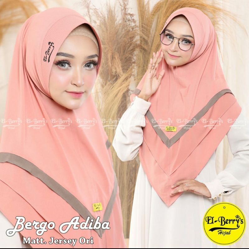 Adiba Ori Elberrys. Jilbab Instan. Jilbab Premium. Jilbab Ori. Terbaru. Termurah. Daily Hijab