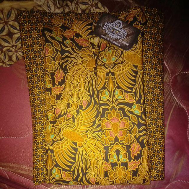 Gamis Batik Cantik Pelpum Sogan Modern Fashion Wanita Masakini Batik Solo
