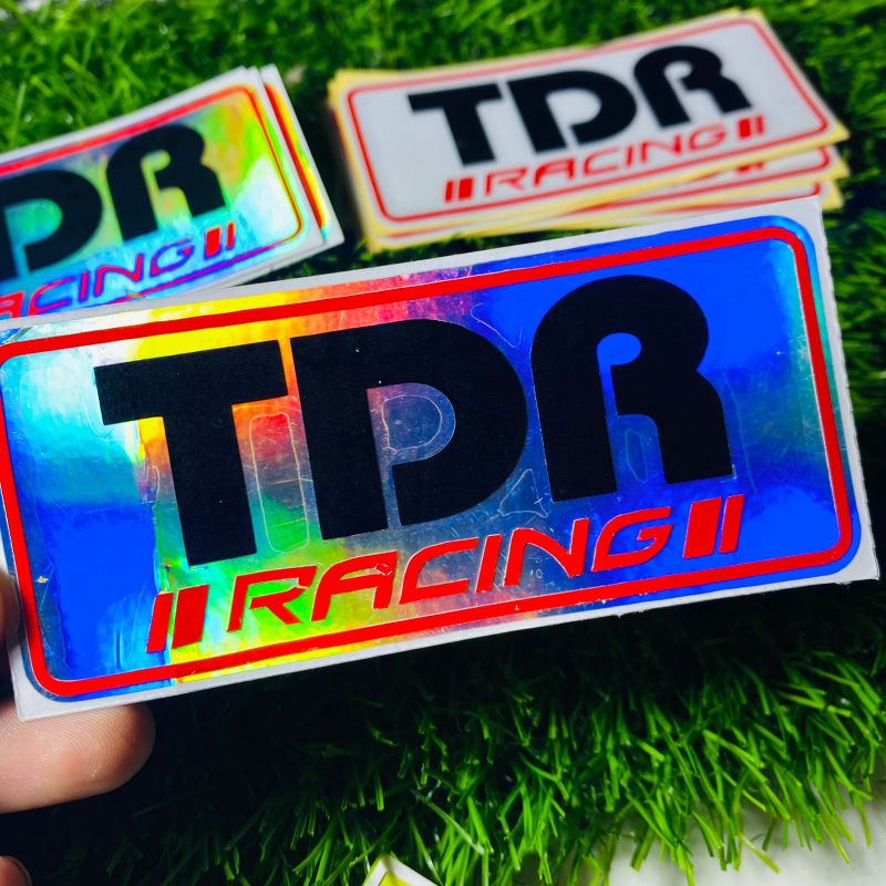 Sticker TDR racing cuting sticker 1pcs bahan tumpuk timbul berkualitas stickerbae