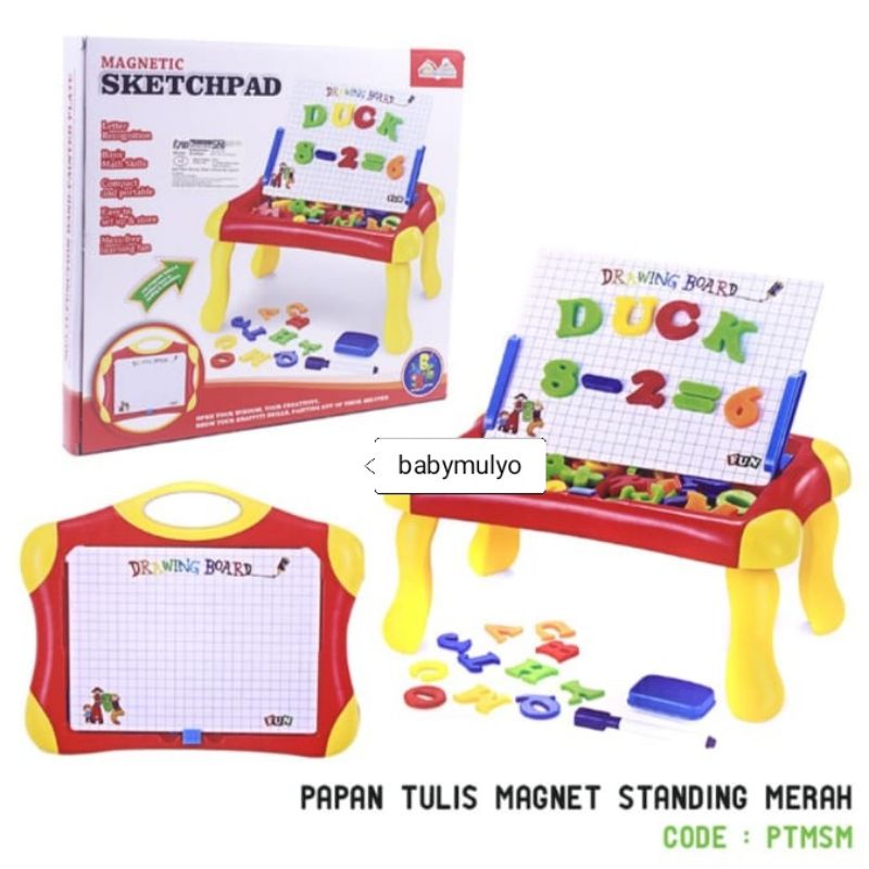 MAINAN ANAK PAPAN TULIS MAGNET STANDING MAGNETIC SKETCHPAD