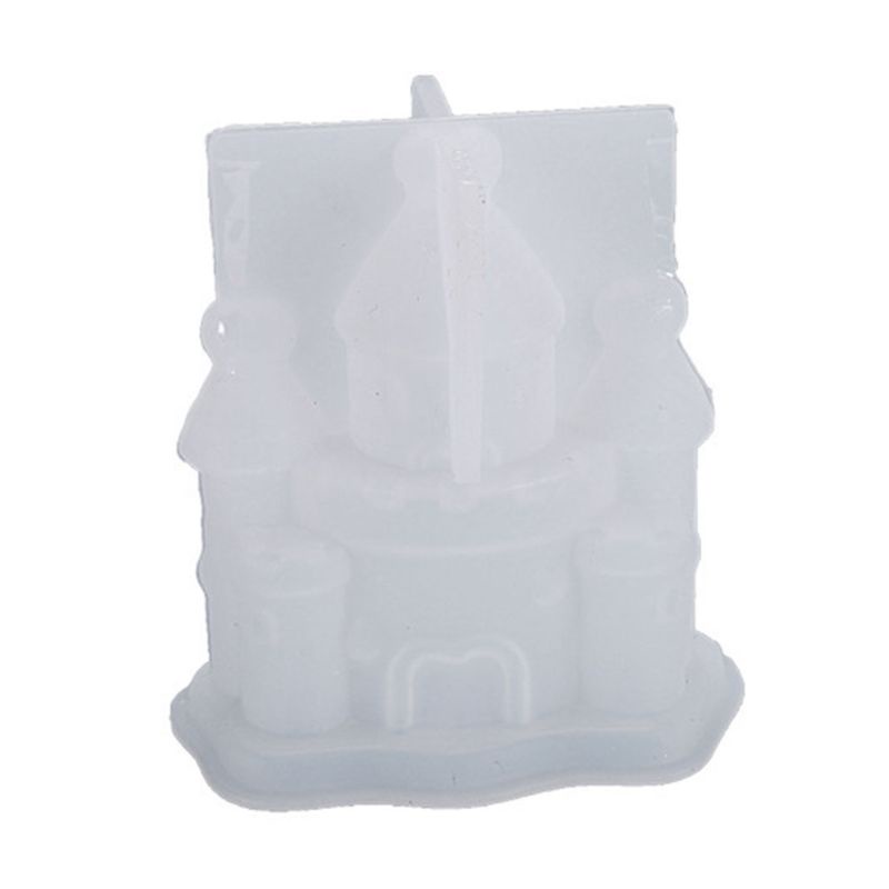 SIY  Resin Crystal Epoxy Mold Three-dimensional Castle House Fantasy Decoration Casting Silicone Mould DIY Crafts Making Tool