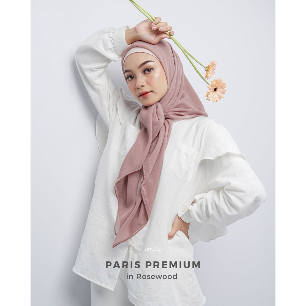 Paris Premium | Hijab Segiempat Premium-Rosewood