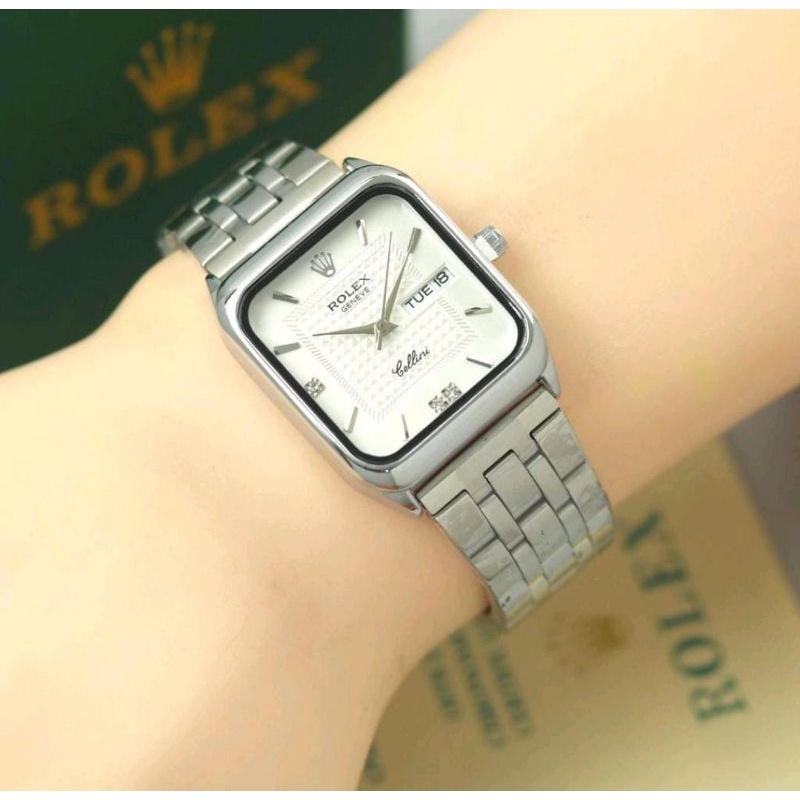 Jam Tangan RoIex Wanita Jam Terlaris Jam Tangan Fashion Pria Wanita Rantai Stainliss Steel