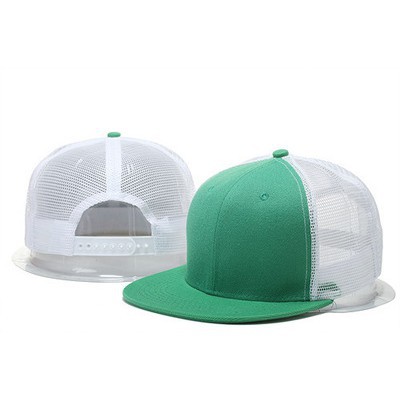 Topi Pengemudi Truk Flat Brim Dapat Disesuaikan Beberapa Warna pria dan wanita topi baseball pria dan wanita di sepanjang topi jaring kosong topi hip-hop