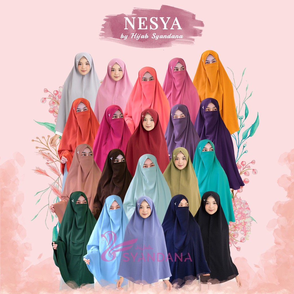 Hijab Syandana Nesya (Non Pet) Khimar Instan Wolfis