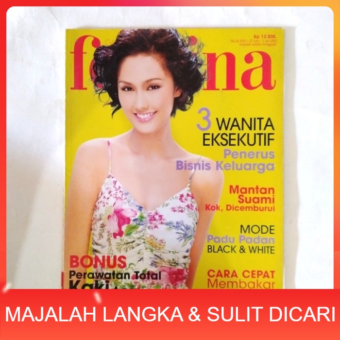 Majalah FEMINA No.26 Jul 2002 Cover FAHRANI Langka