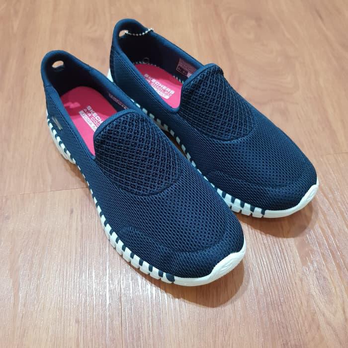 SEPATU SKECHERS GOWALK SMART - NAVY / SEPATU WANITA /SKECHERS WANITA